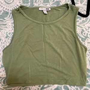 Fashion Nova l green crop top